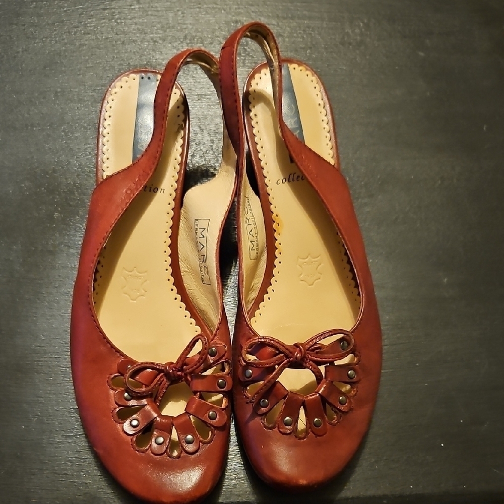 Vintage Marc Jacobs Red Slingback Sandals - Picture 1 of 5